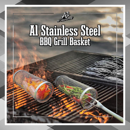 A1 Stainless Steel BBQ Grill Basket